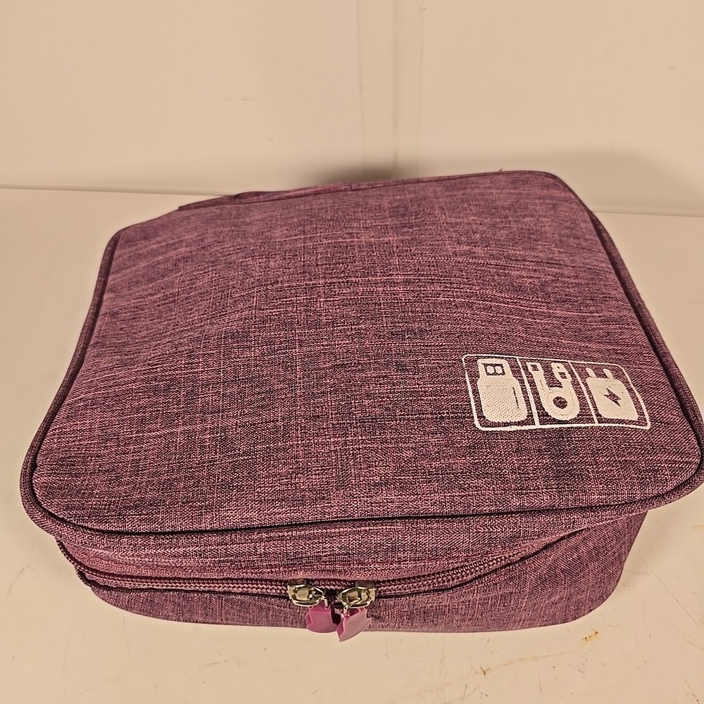 Portable Electronic Organizer Travel Cable Storage Bag‎ Cord Case Accessories
